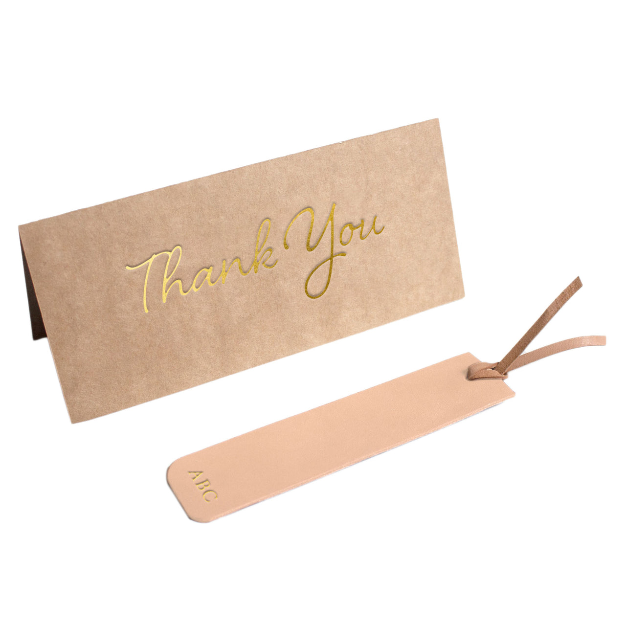 2 Piece Personalised Bookmark & Thank You Card Set