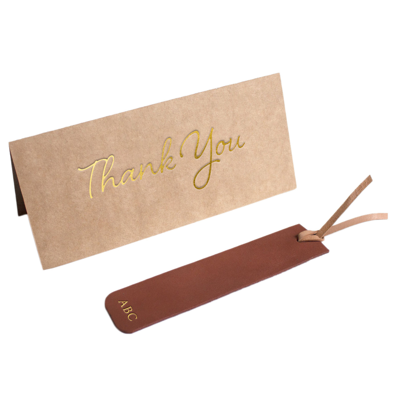 2 Piece Personalised Bookmark & Thank You Card Set
