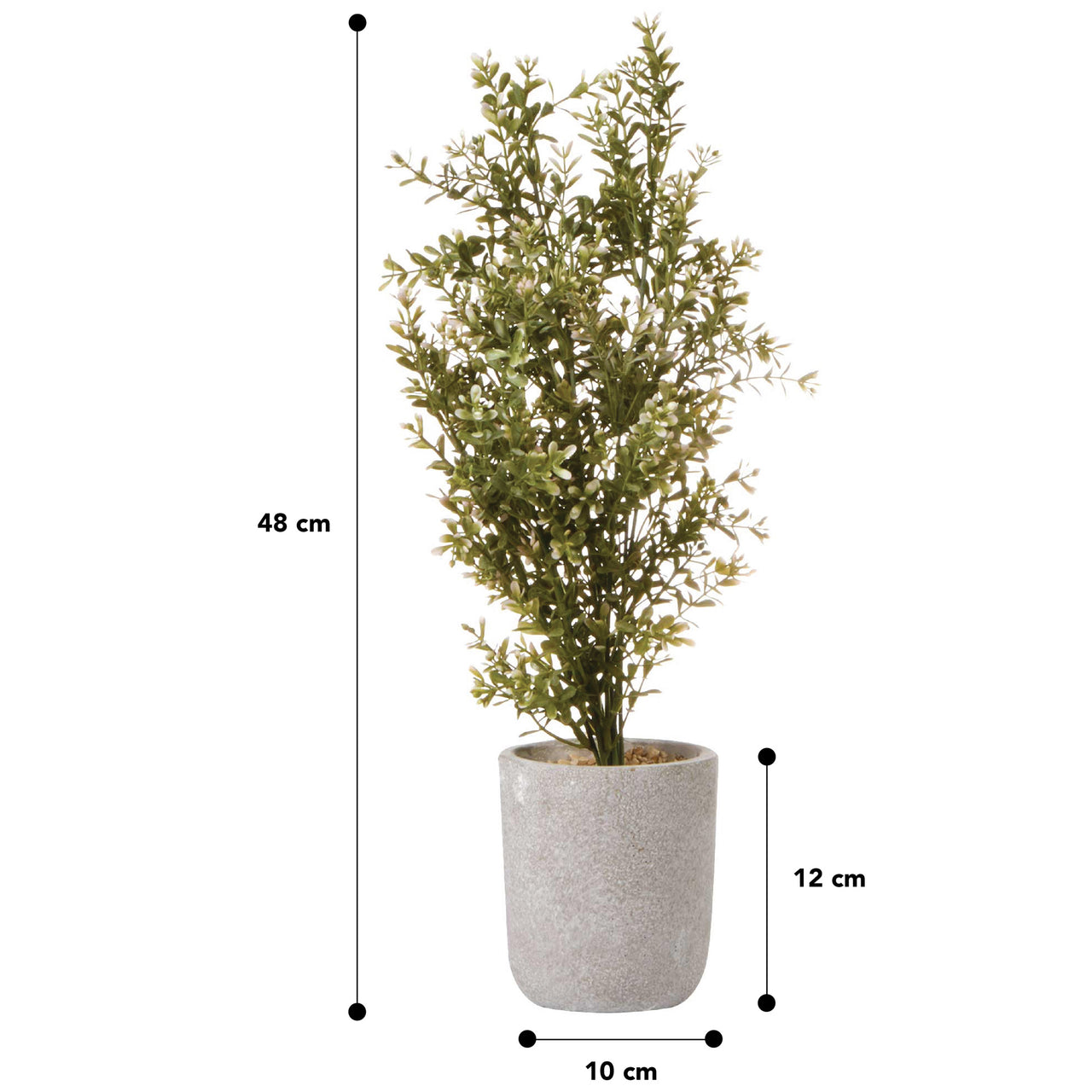 48cm Potted Faux Chinese Perfume Plant