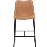 Thumbnail for 66cm Phoenix Vintage-Style Faux Leather Barstools (Set of 2)
