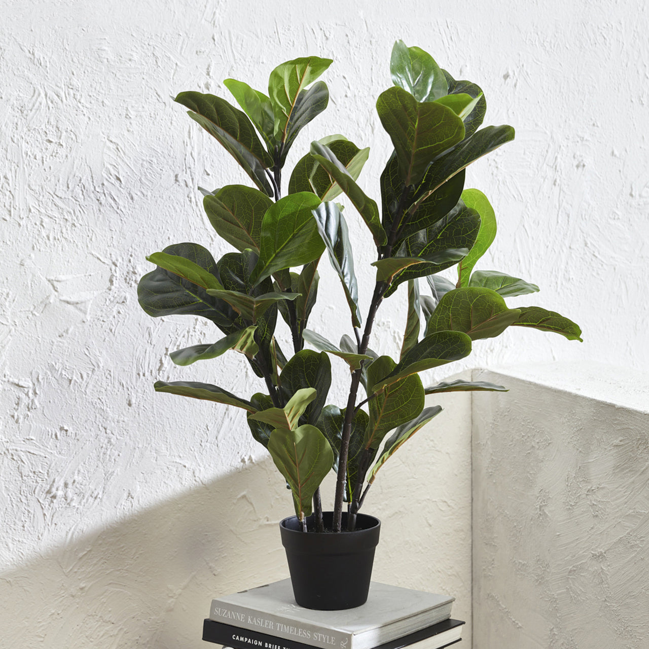 90cm Potted Faux Fiddle Leaf Fig Tree
