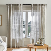 Thumbnail for Beach Coastline Concealed Tab Top Curtains (Set of 2)