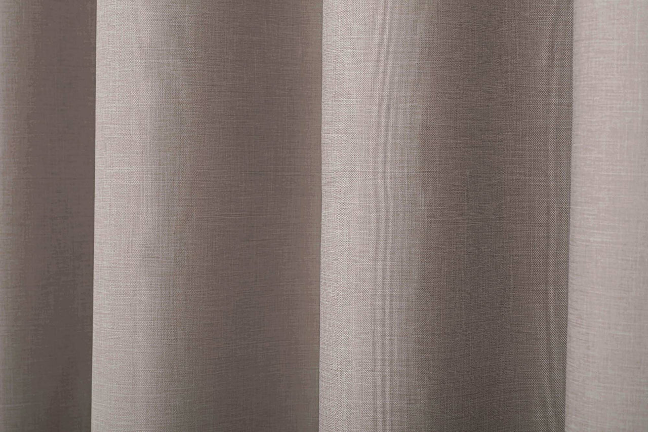 Cinnamon Eyelet Blockout Curtains (Set of 2)