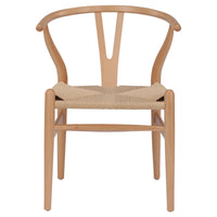 Thumbnail for Natural Hans Wegner Replica Wishbone Chairs (Set of 2)