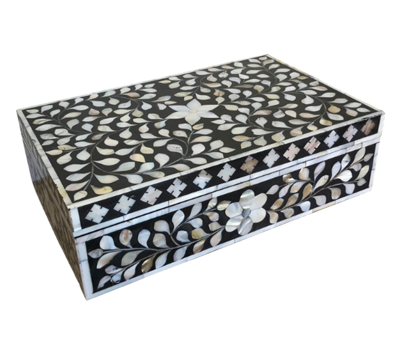 Laverne Floral Shell Inlay Decorative Box