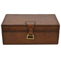 Thumbnail for Medium Leather Box with Stirrup