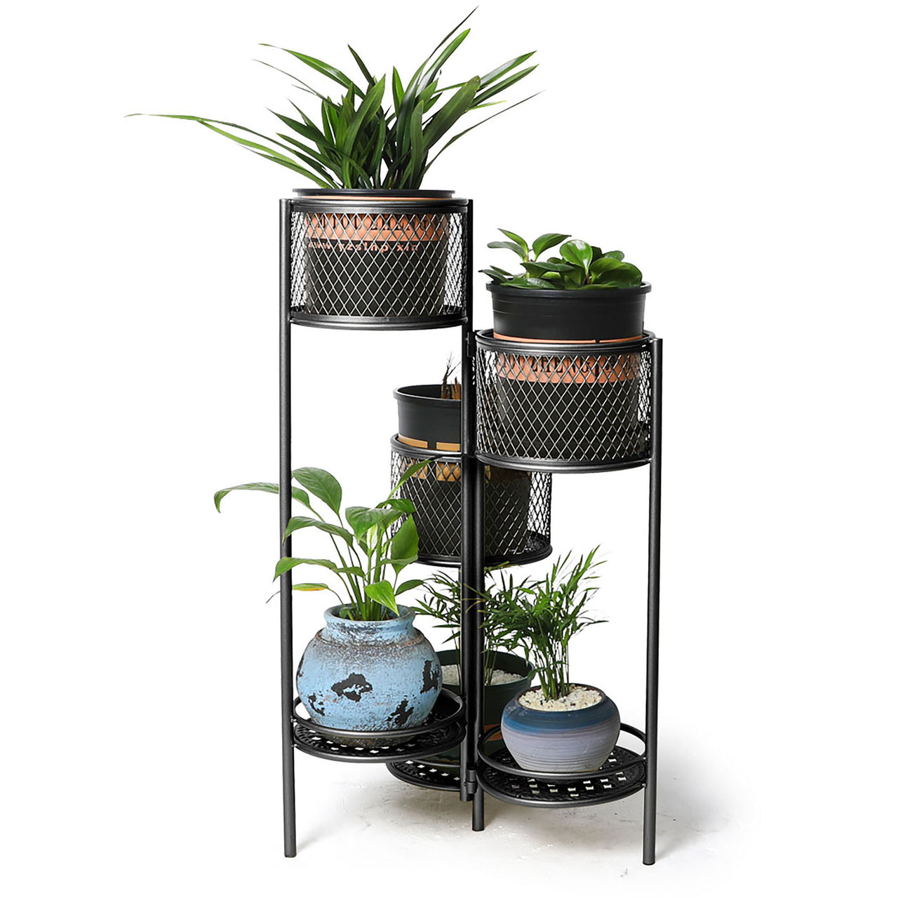 Rotatable Tier Metal Plant Stand