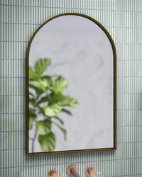 Thumbnail for Seth Arched Stainless Steel Wall Mirror