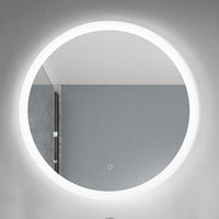 Thumbnail for Silver Bettencourt Round LED Bathroom Mirror