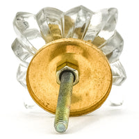 Thumbnail for Square Clear Glass Art Deco Knob