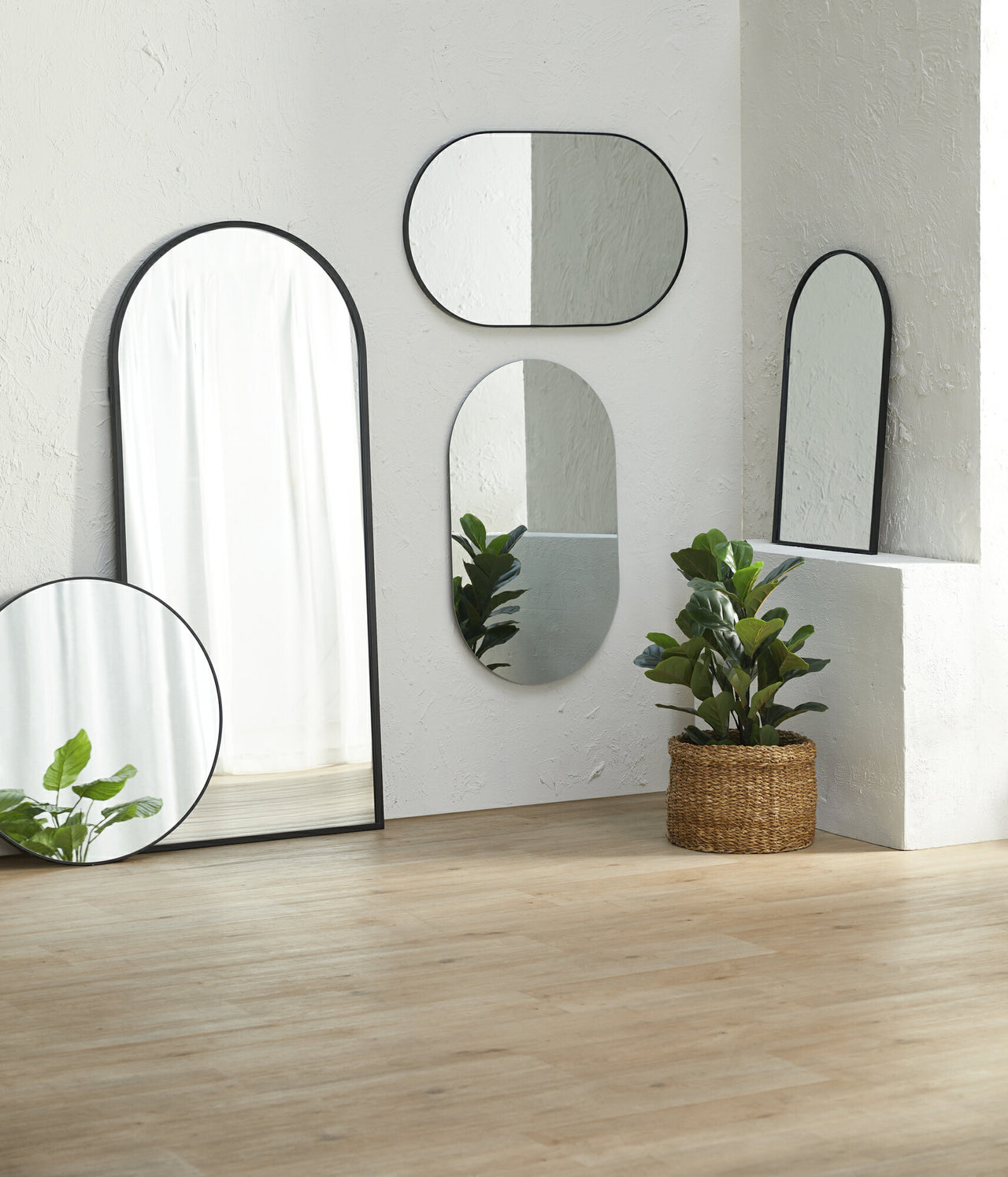 Tate Oval Frameless Wall Mirror