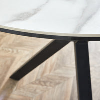 Thumbnail for White Umbria Oval Ceramic Dining Table