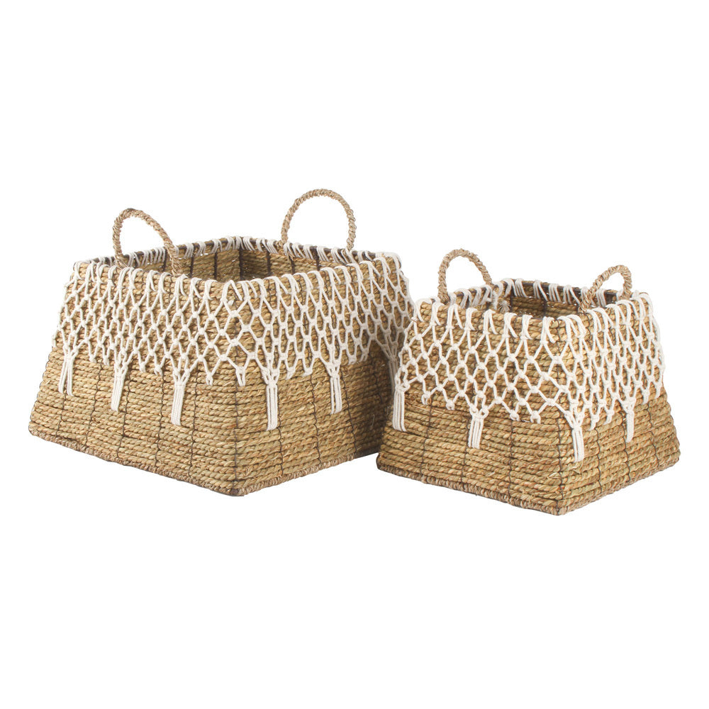 2 Piece Philipa Seagrass Basket Set