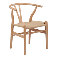 Thumbnail for Natural Hans Wegner Replica Wishbone Chairs (Set of 2)