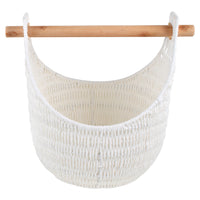 Thumbnail for Hazel Rattan Storage Basket with Removable Pole Handle